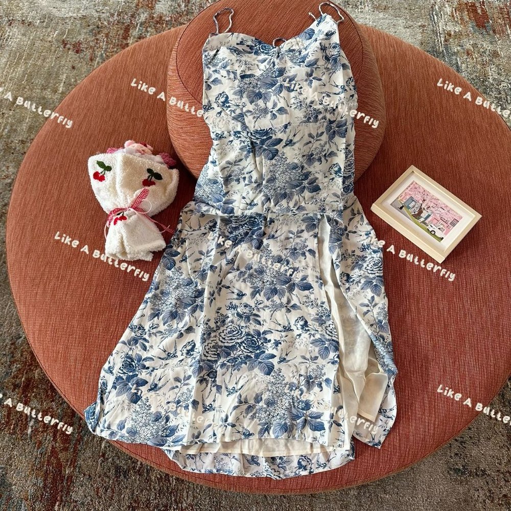 ONLY ONE - Reformation Juliette Dress - Pompadour - Picture 9 of 15